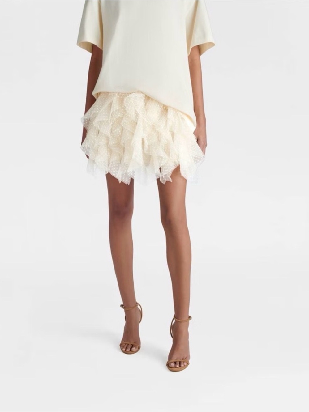 KBB by KAHLANA Women's 'The Ruffle Mini Skirt' 
XL, 3X